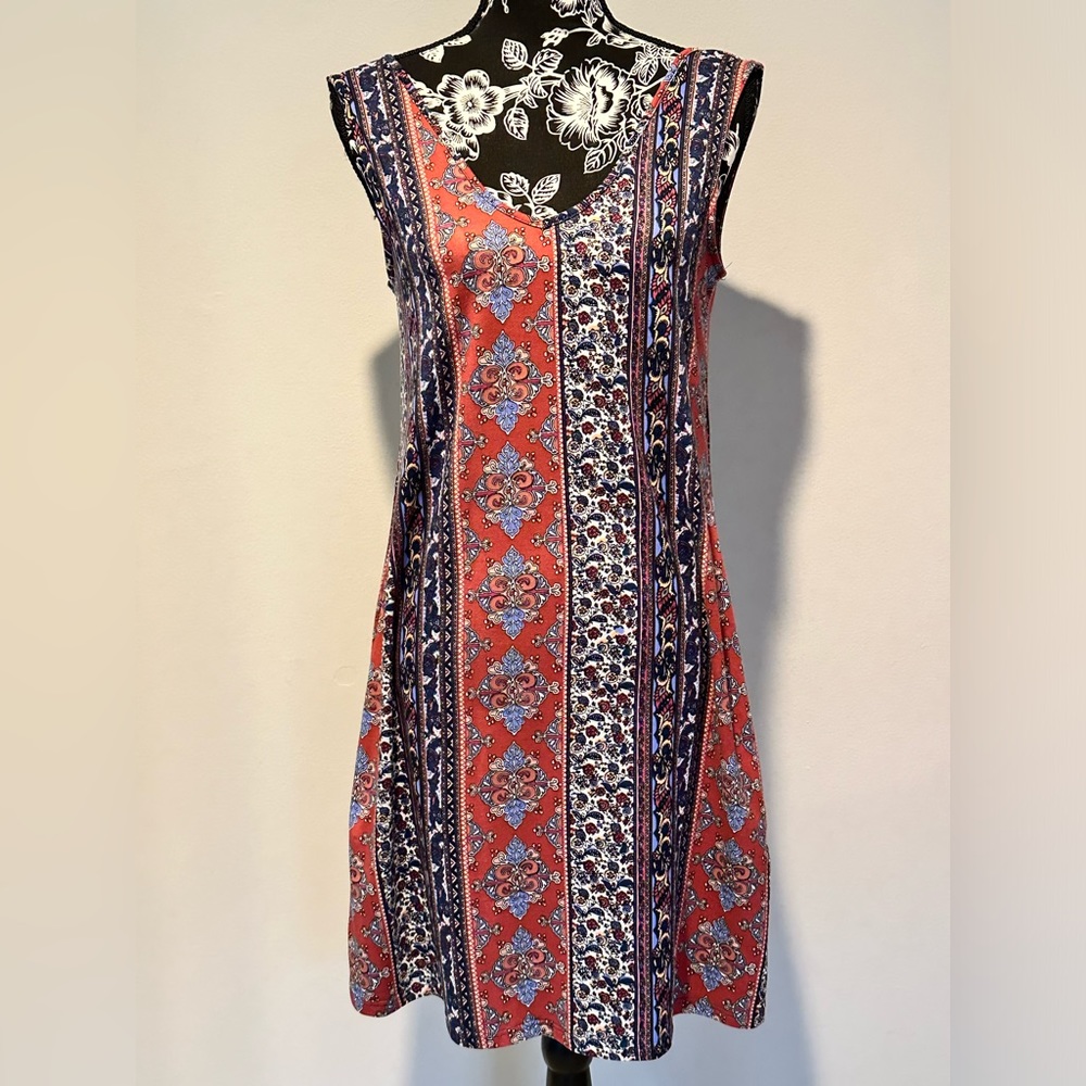 Colette mixed print boho style dress